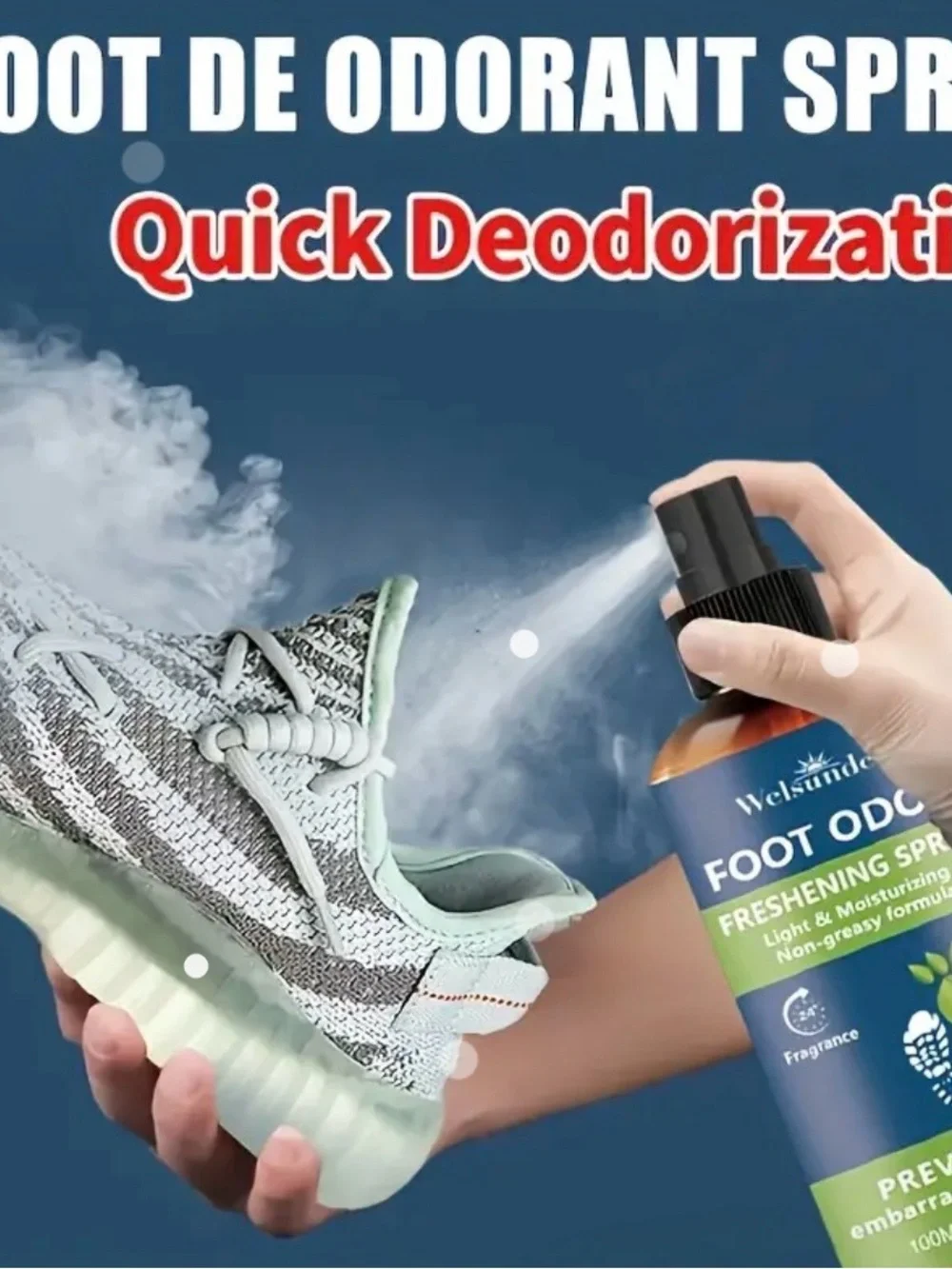 Foot Odor Freshening Spray - Green